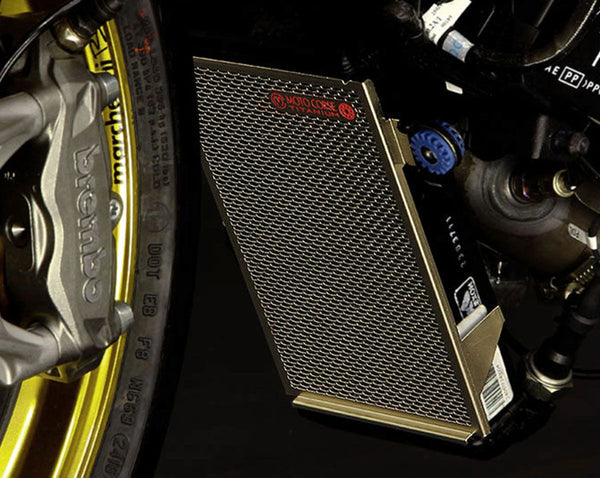 MOTOCORSE Titanium oil radiator protection screen - Ducati Supersport 950