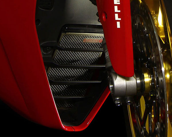 MOTOCORSE Titanium oil radiator protection screen - Ducati Supersport 950