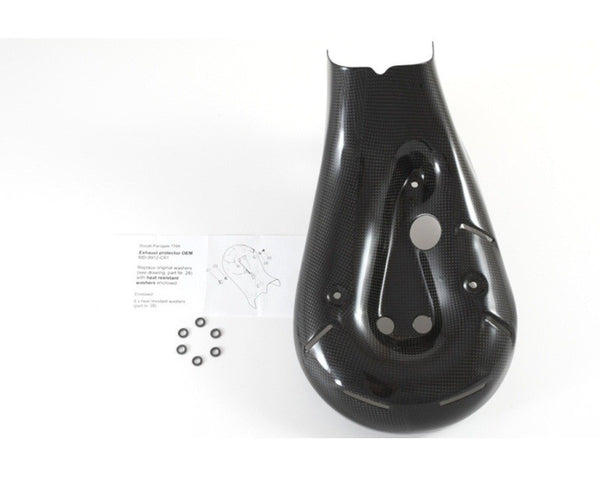 MOTOCORSE Exhaust protector Trama del carbonio e finitura superficiale - 2