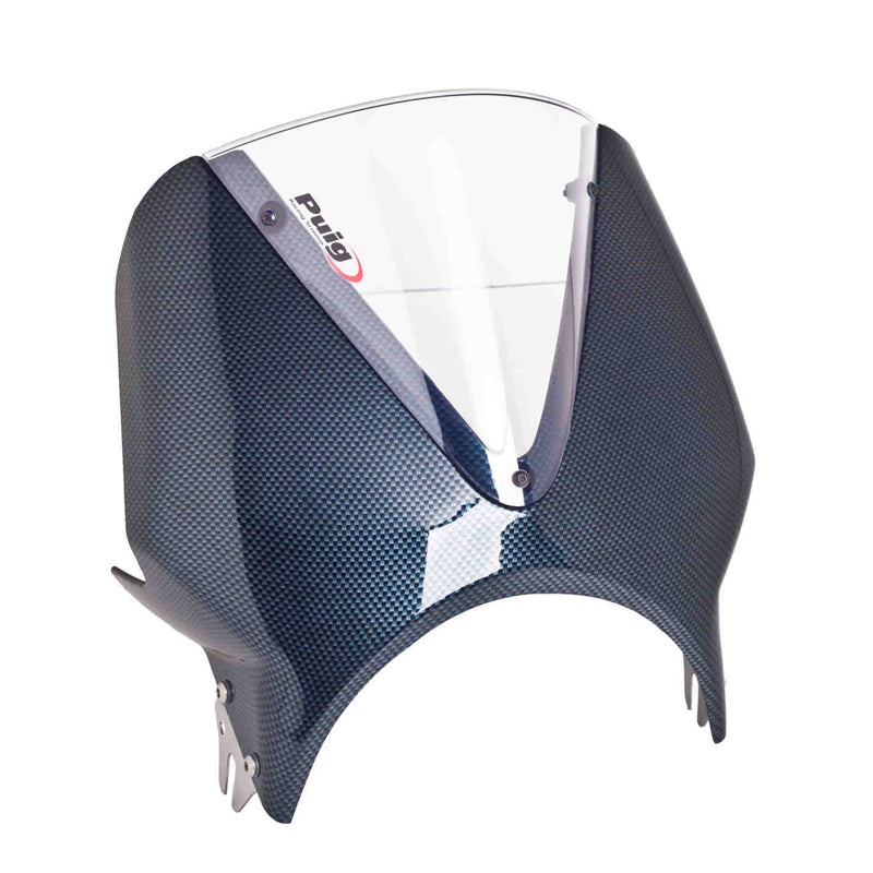 Puig Vision Carbon-Look Universal Windscreen Clear / Carbon-Look Trim