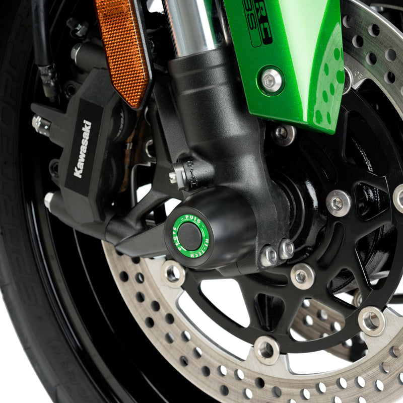 Puig 20027N Axle Sliders — optional accent rings sold separately