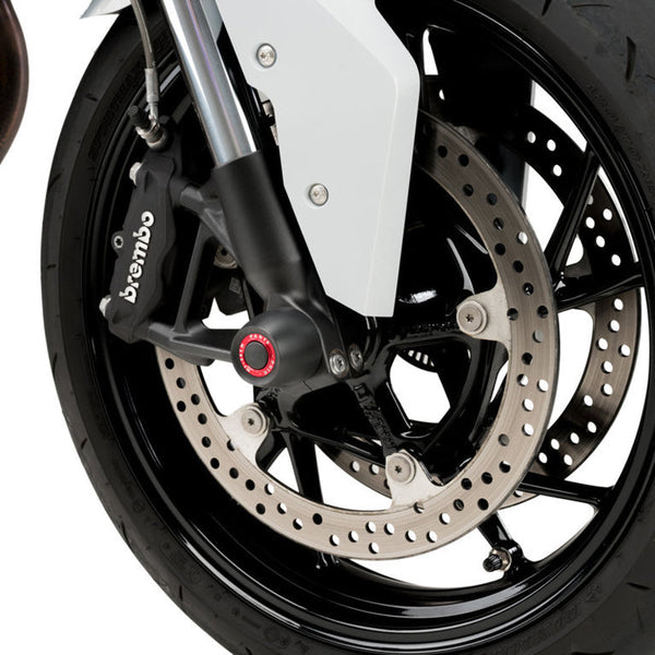 Puig 20048N Axle Sliders — optional accent rings sold separately