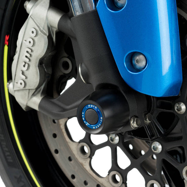 Puig 20103N Axle Sliders — optional accent rings sold separately