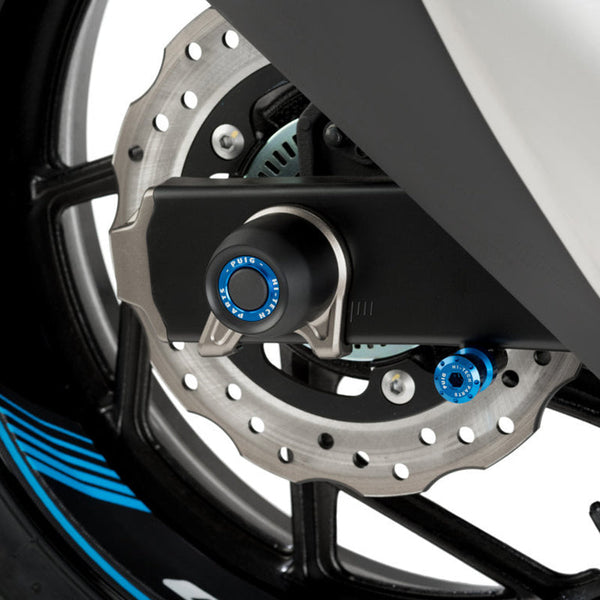 Puig 20118N Axle Sliders — optional accent rings sold separately
