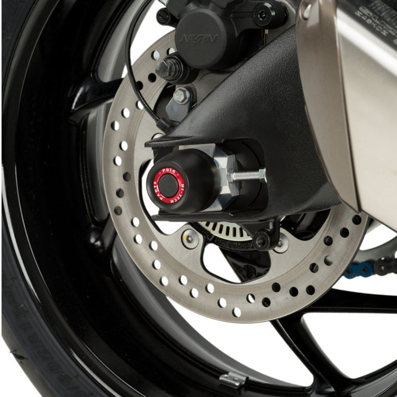 Puig 20149N Axle Sliders — optional accent rings sold separately