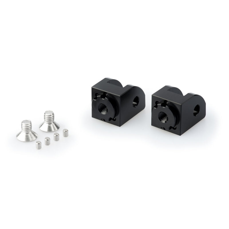 Puig 20324 Adjustable Passenger Footpeg Adapters for Ducati