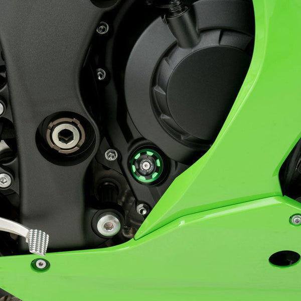 Puig 20342V Track Engine Oil Filler Cap — Green