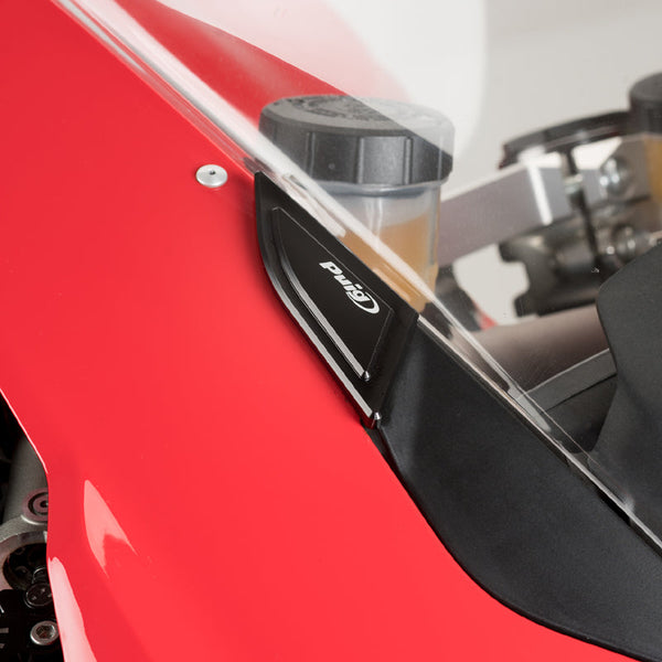 Puig 20427 Mirror Block-Off Plates for Ducati Panigale V2 / V4