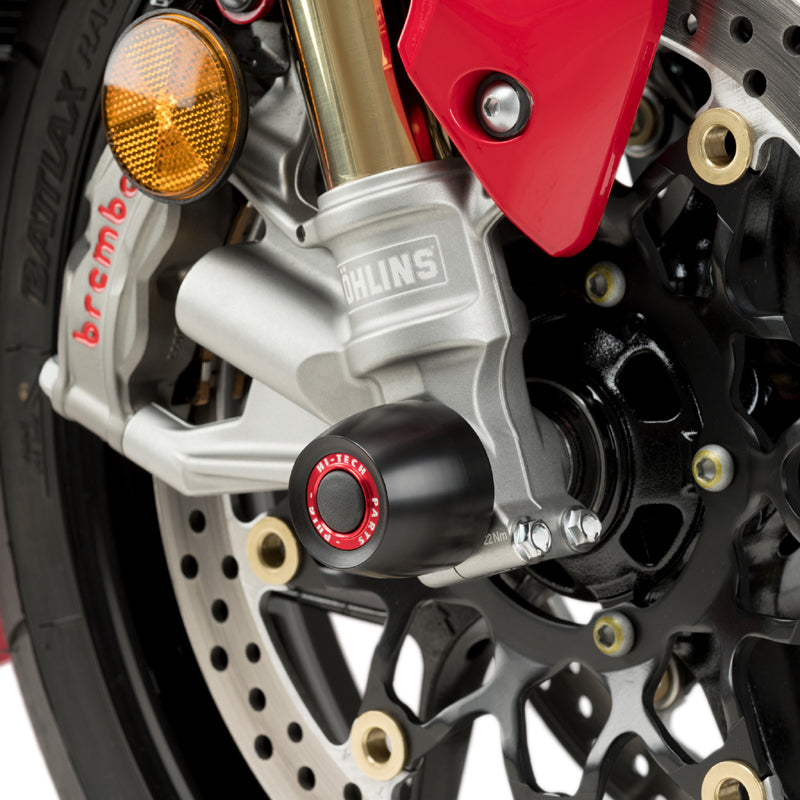 Puig 20492N PHB19 Front Axle Slider Kit — optional coloured rings shown separately