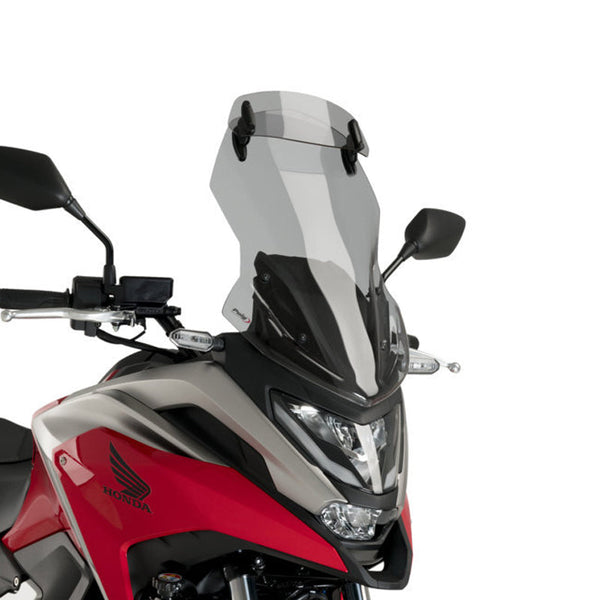 Puig 20753H Touring Windscreen with Adjustable Visor — Smoke