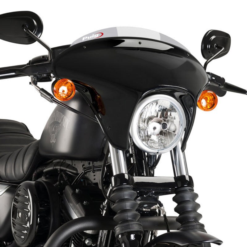 Puig Batwing SML Semifairing for Harley-Davidson Iron 883 XL883N 2009-2022 – Sport / Touring — 21053H