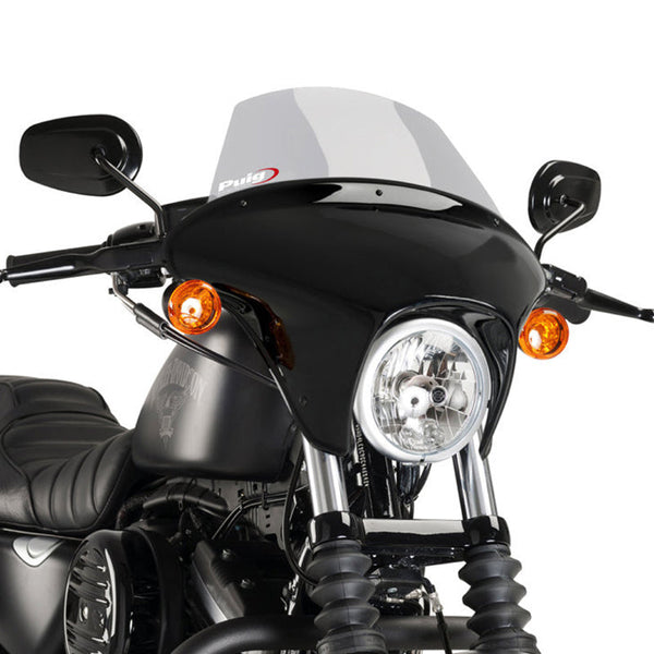 Puig Batwing SML Semifairing for Harley-Davidson Iron 883 XL883N 2009-2022 – Sport / Touring — 21054H