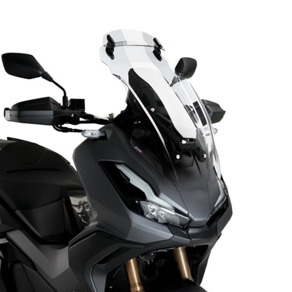 Puig 21265W Touring Windscreen with Adjustable Visor — Clear