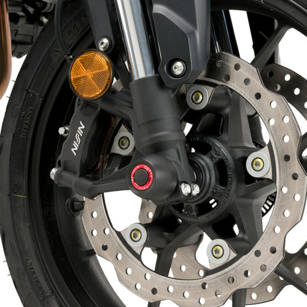 Puig 21496N PHB19 Front Axle Slider Kit — optional coloured rings shown separately