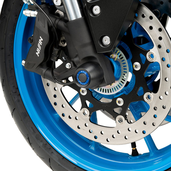 Puig 21623N PHB19 Front Axle Slider Kit — Black
