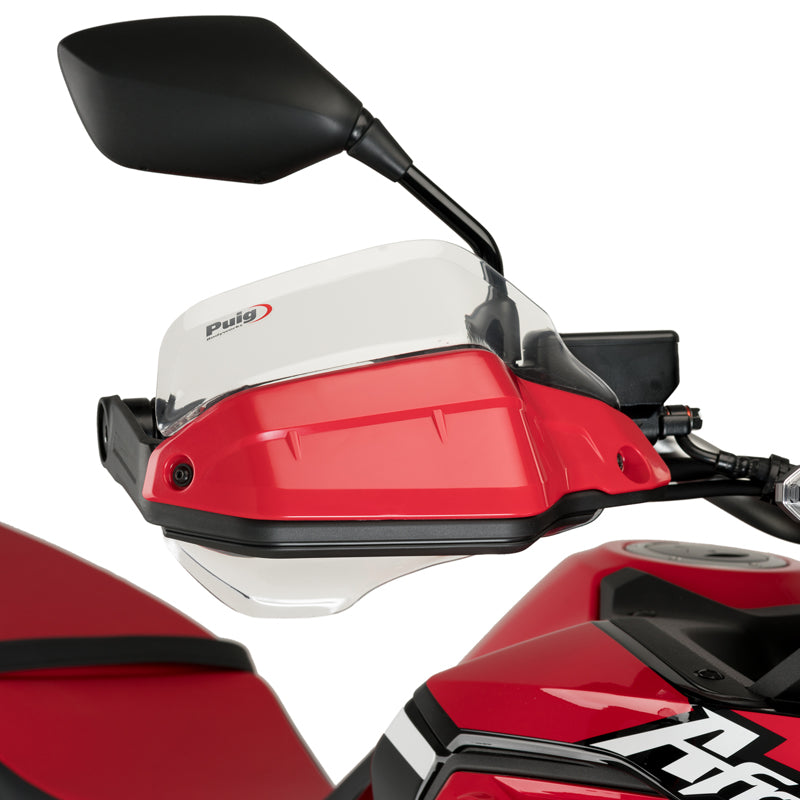 Puig 21771W Handguard Extensions — Clear