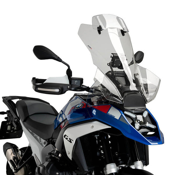 Puig 21796H Touring Windscreen with Adjustable Visor — Smoke