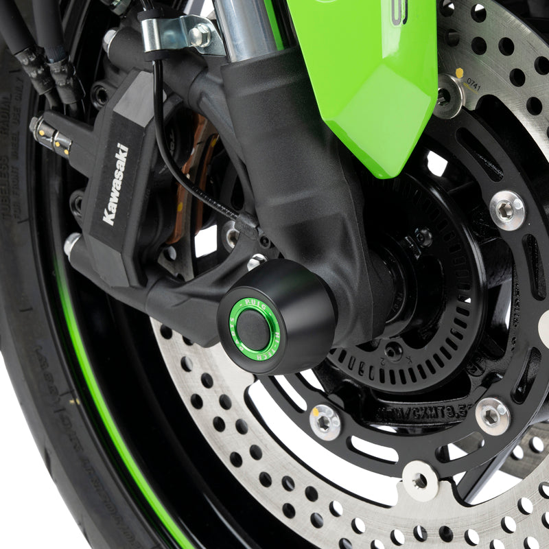 Puig 21838N Axle Sliders — optional accent rings sold separately
