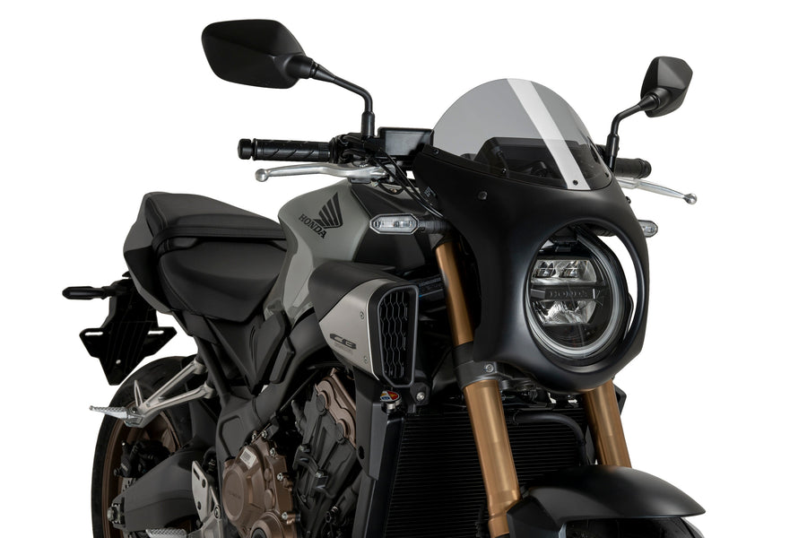 Puig Retro Semi Fairing Carbon Liquid HONDA CB650R NEO SPORTS CAFE