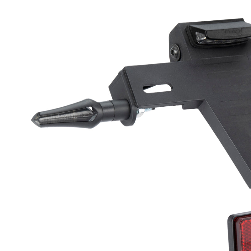 Puig 22598 Infinite LED Turn Signals — installation example; plate holder not included
