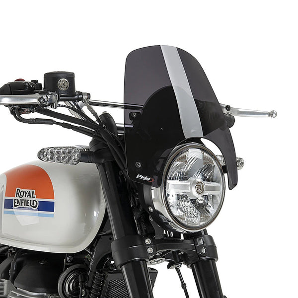 Puig New Generation Windscreen for Royal Enfield Bear650 – Sport / Touring — 23044F