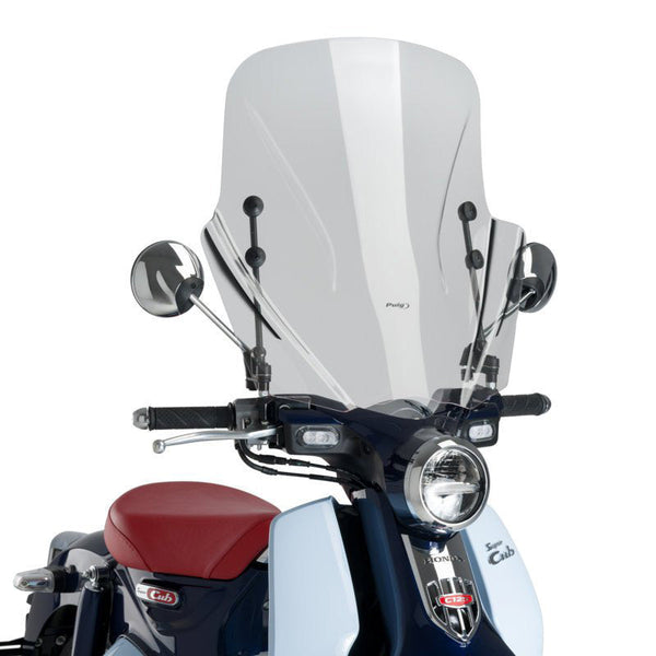 Puig Windscreen for Honda Super Cub C125 – T.X. / Urban / Trafic — 3492W