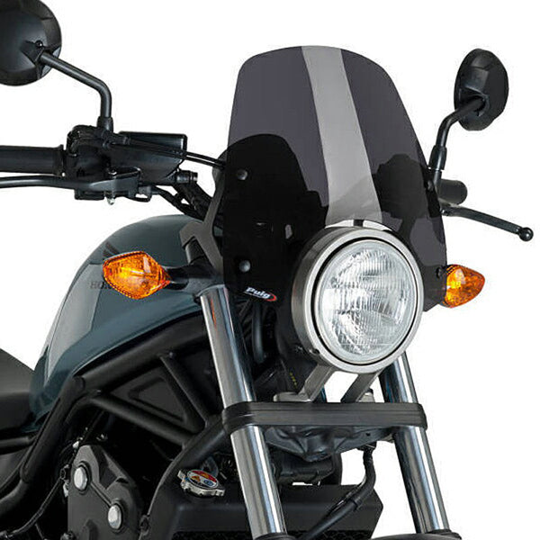 Puig Naked New Generation Windscreen Honda Rebel 300 / 500 2017-2023 — 3829 — 3829F