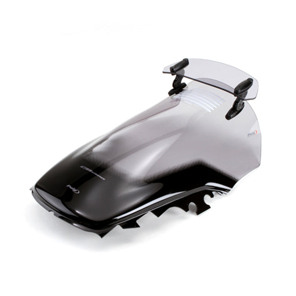 Puig 5900H Touring Windscreen with Adjustable Visor — Smoke