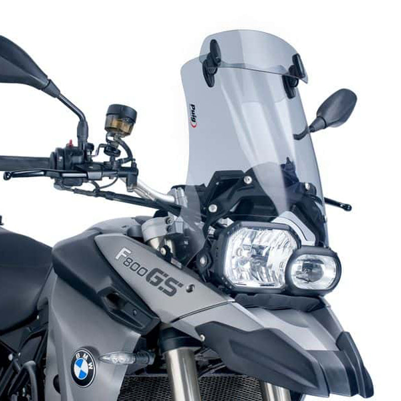 Puig 5914H Touring Windscreen with Adjustable Visor — Smoke