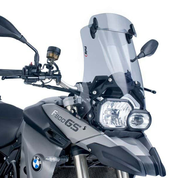 Puig 5914H Touring Windscreen with Adjustable Visor — Smoke