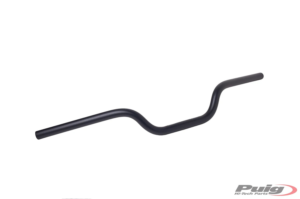 Puig 6242N universal cylindrical handlebar, black, 22 mm diameter, 76 mm height