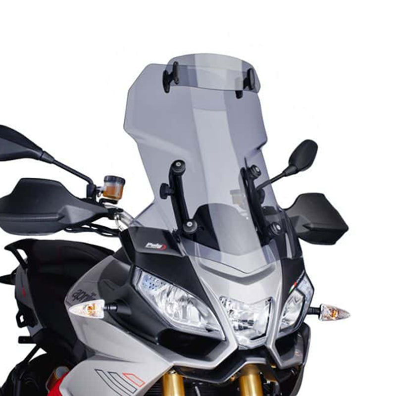 Puig 6502H Touring Windscreen with Adjustable Visor — Smoke