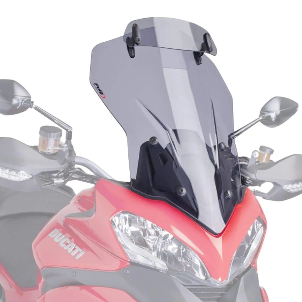 Puig 6505 Touring Windscreen with Visor for Ducati Multistrada 1200