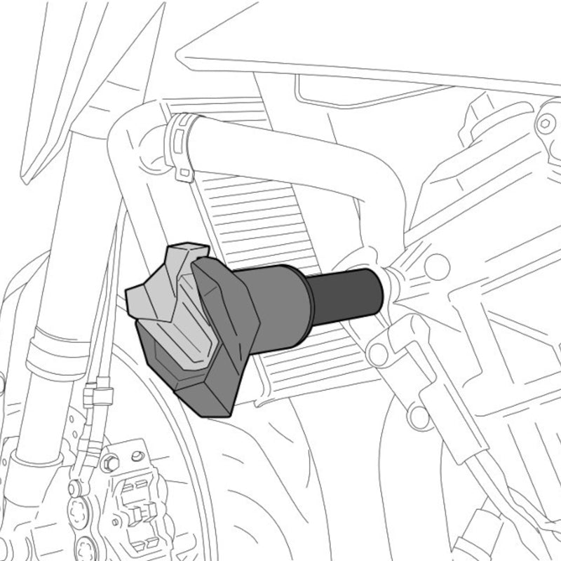 Puig R19 Frame Sliders Ducati Hypermotard 821 / 939 / Hyperstrada 939