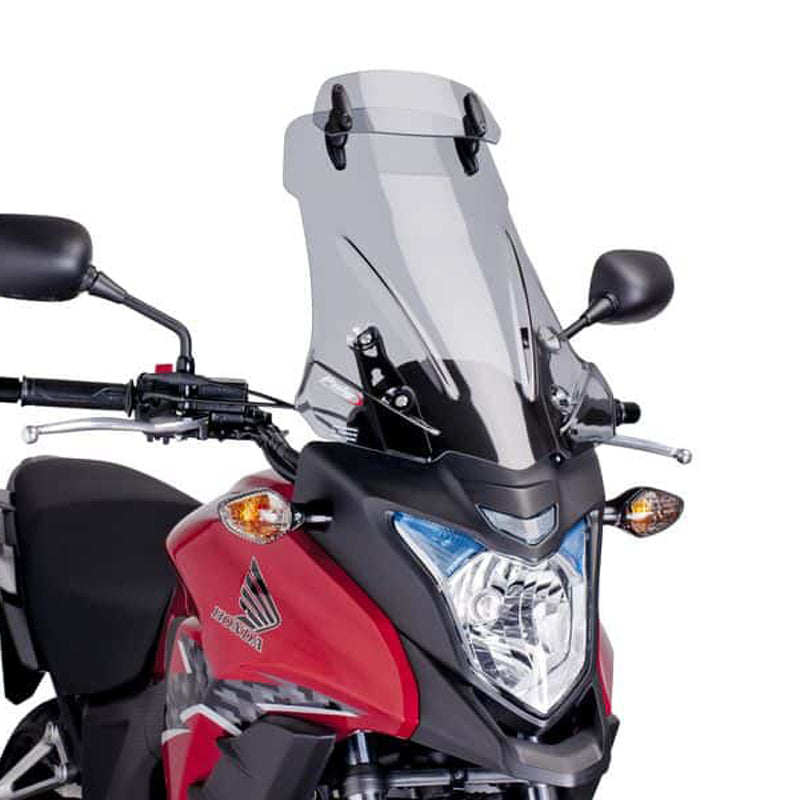 Puig Touring Windshield with Visor Honda CB500X 2013-2015 Smoke — 6992 — 6992H