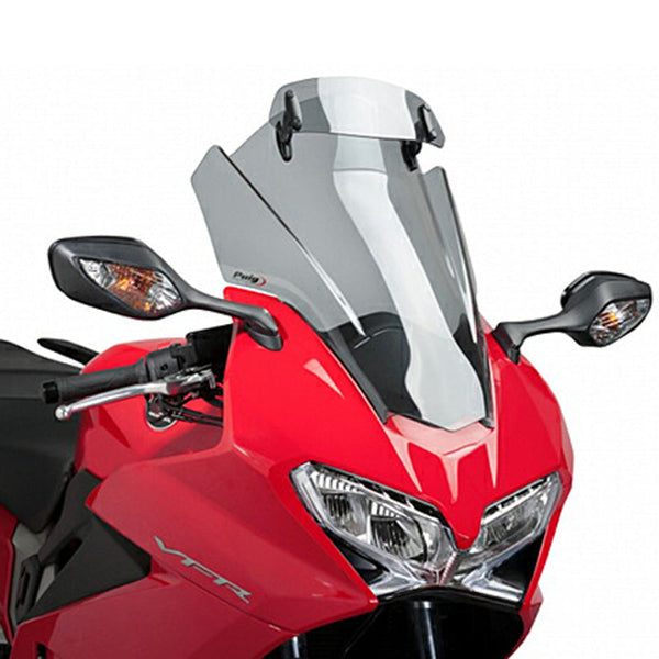 Puig 7008H Touring Windscreen with Adjustable Visor — Smoke