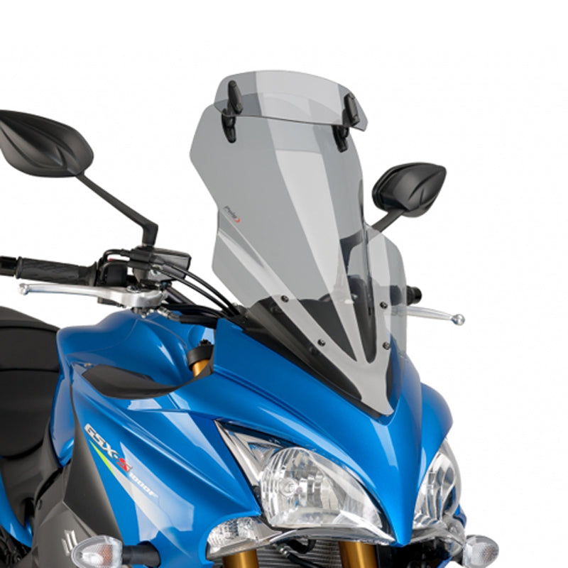 Puig 7641H Touring Windscreen with Adjustable Visor — Smoke