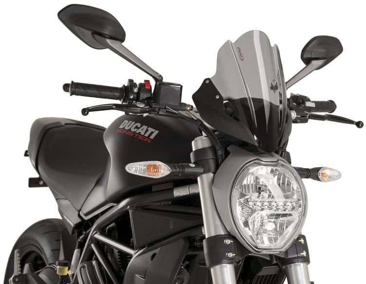Puig 8900 Touring Windscreen on Ducati Monster 797 / 821 / 1200