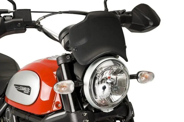 Puig ABS Front Plate for DUCATI SCRAMBLER CLASSIC – 9177 — 9177C