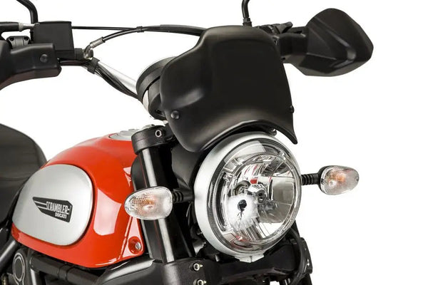 Puig ABS Front Plate for DUCATI SCRAMBLER CLASSIC – 9177 — 9177J