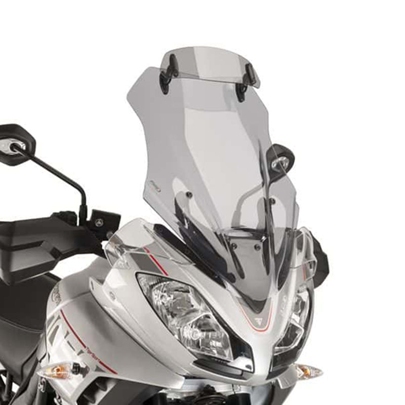 Puig 9201H Touring Windscreen with Adjustable Visor — Smoke