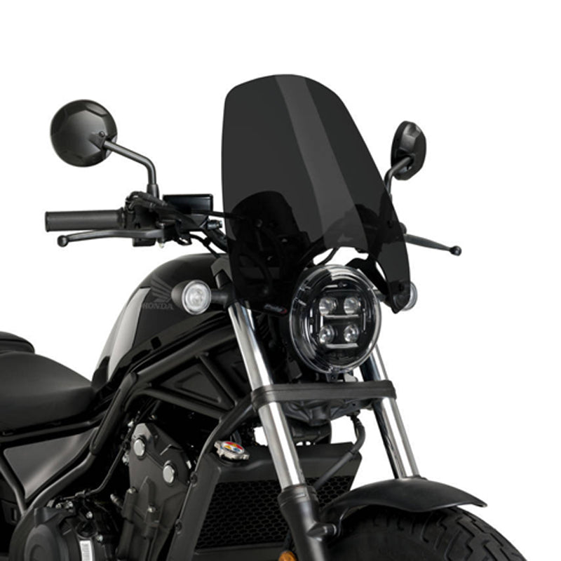 Puig Touring Naked New Generation Windscreen Honda Rebel 300 / 500 2017-2021 — 9462 — 9462F