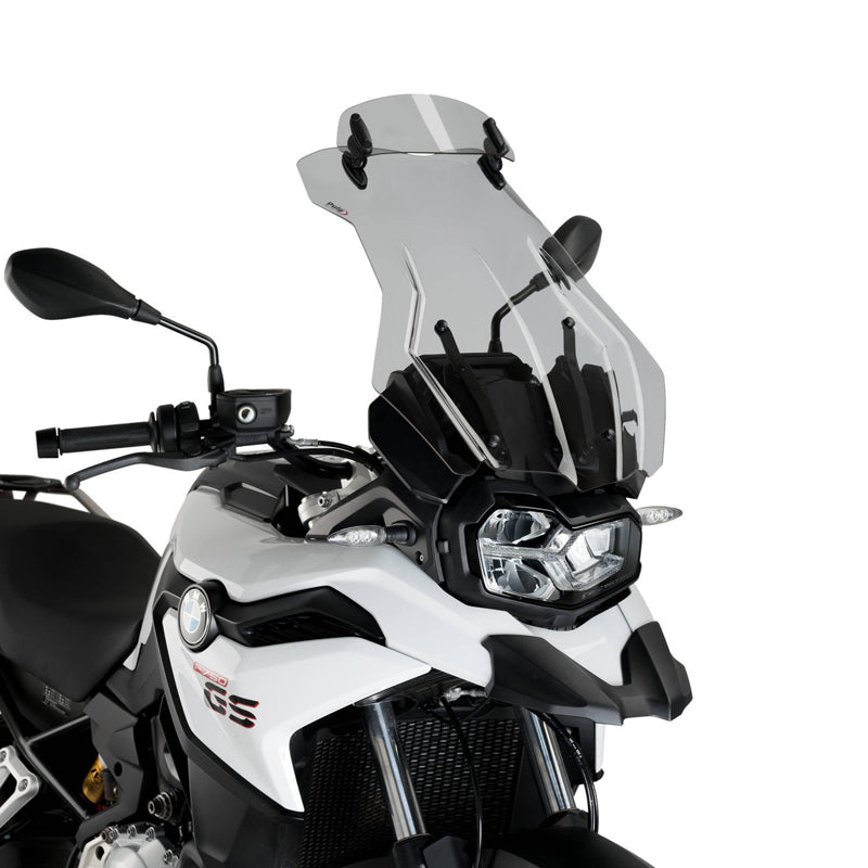 Puig 9771H Touring Windscreen with Adjustable Visor — Smoke
