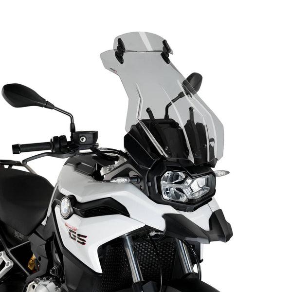 Puig 9771H Touring Windscreen with Adjustable Visor — Smoke