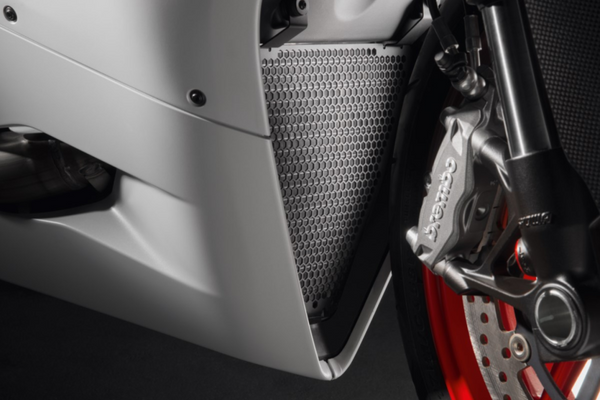 SCRAMBLER DUCATI Aluminium protection grid for water radiator