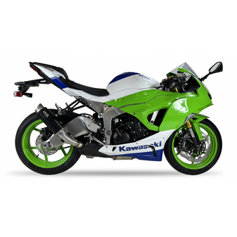 IXIL RC3B BLACK SLIP ON EXHAUST KAWASAKI NINJA ZX-6 R 2024-2026 / GK7244BR