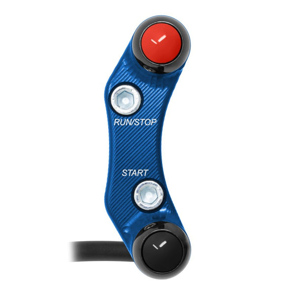 Right Street Handlebar Switch for Aprilia RSV4/R/RF/RR 2009/2020 (Misaligned holes) (Blue) – JP PLDB 009 B