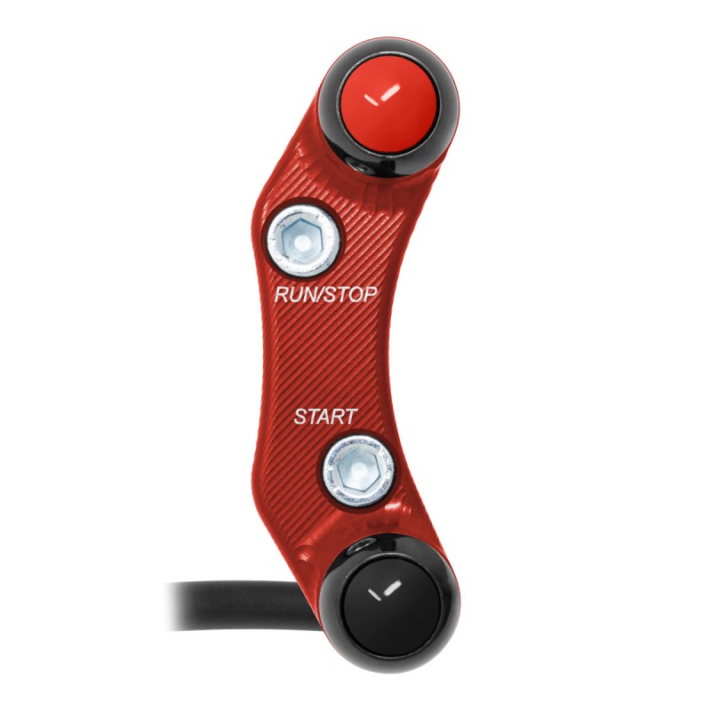 Right Street Handlebar Switch for Aprilia Tuono V4/R/RR/RF (Misaligned holes) (Red) – JP PLDB 009 R