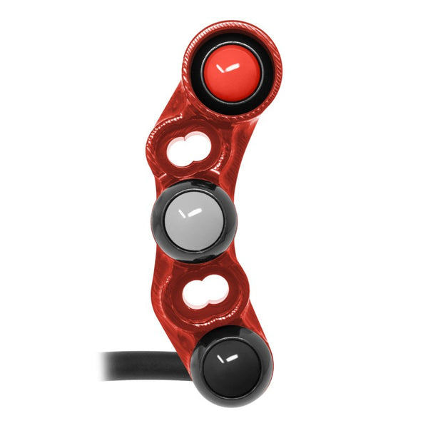 Right Street Handlebar Switch for Kawasaki Ninja ZX-10R (Universal holes) (Red) – JP PD KA004 R