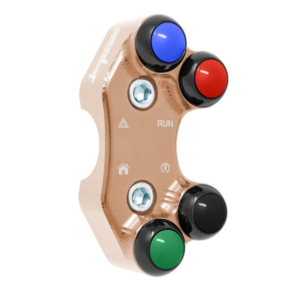Right Street Handlebar Switch for Triumph Street Triple 765 RS/MOTO2 (Aligned holes) (Copper) – JP PLD 039 C